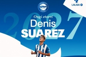 开云-官方：阿拉维斯与丹尼斯-苏亚雷斯签约至2027年