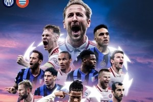 能否逆转？拜仁晒客战国米海报：凯恩、穆勒pk劳塔罗、恰尔汗奥卢