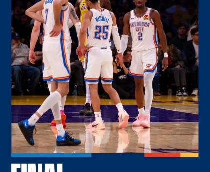 开云APP-雷霆社媒分享本场比赛获胜海报，常规赛战绩来到63胜16负